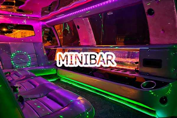LIMUSINAS ROSA DESPEDIDAS KARAMBA ALICANTE MINIBAR